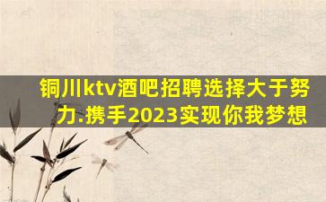 铜陵KTV招聘
